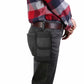 Universal Black Oxford Cloth Phone Waist Pouch with Belt Clip and Card Holder Compatible with Most Smartphones