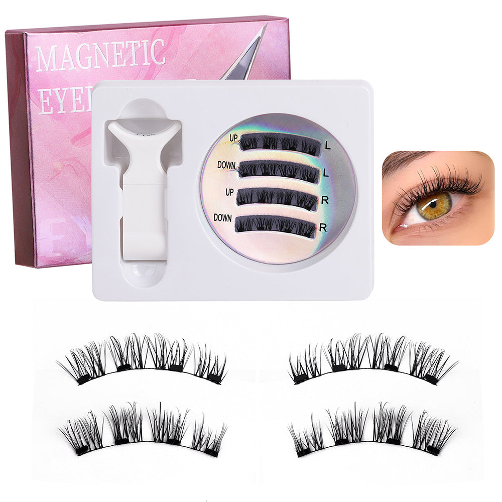 Eyelashes Kit With Clip Reusable Attractive Lashes No Glue Needed Lashes Kit