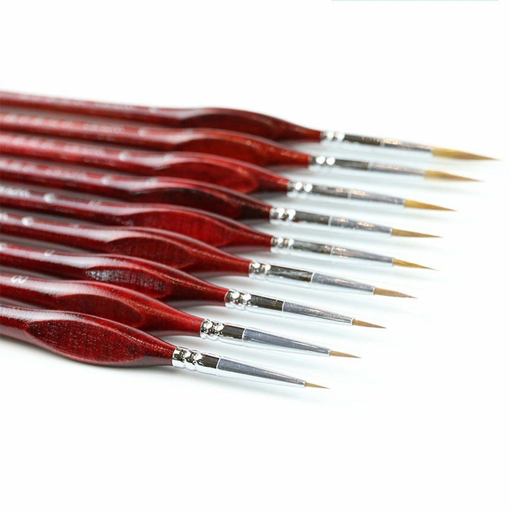 11 PCS Artist Paint Brush Set Detail Painting Brush for Watercolor Acrylic Oil