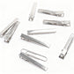 100-Piece Silver Metal Hair Clips for Women
