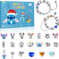 Stitch Inspired Charm Jewelry DIY Bracelets Set Christmas Advent Calendar
