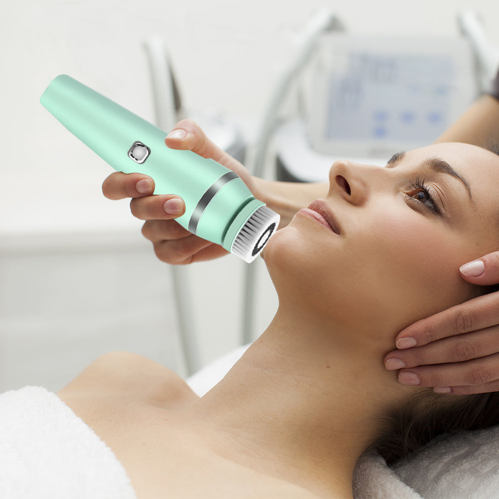 4-in-1 Electric Powered Facial Cleansing Brush Set for Skin Care and Beauty