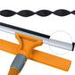 2 in 1 Window Squeegee Window Cleaner Kit with 2 Microfiber Cloths-4-Section Pole