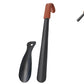 2 Pcs Metal Long Handle Shoe Horn Set for Men and Women