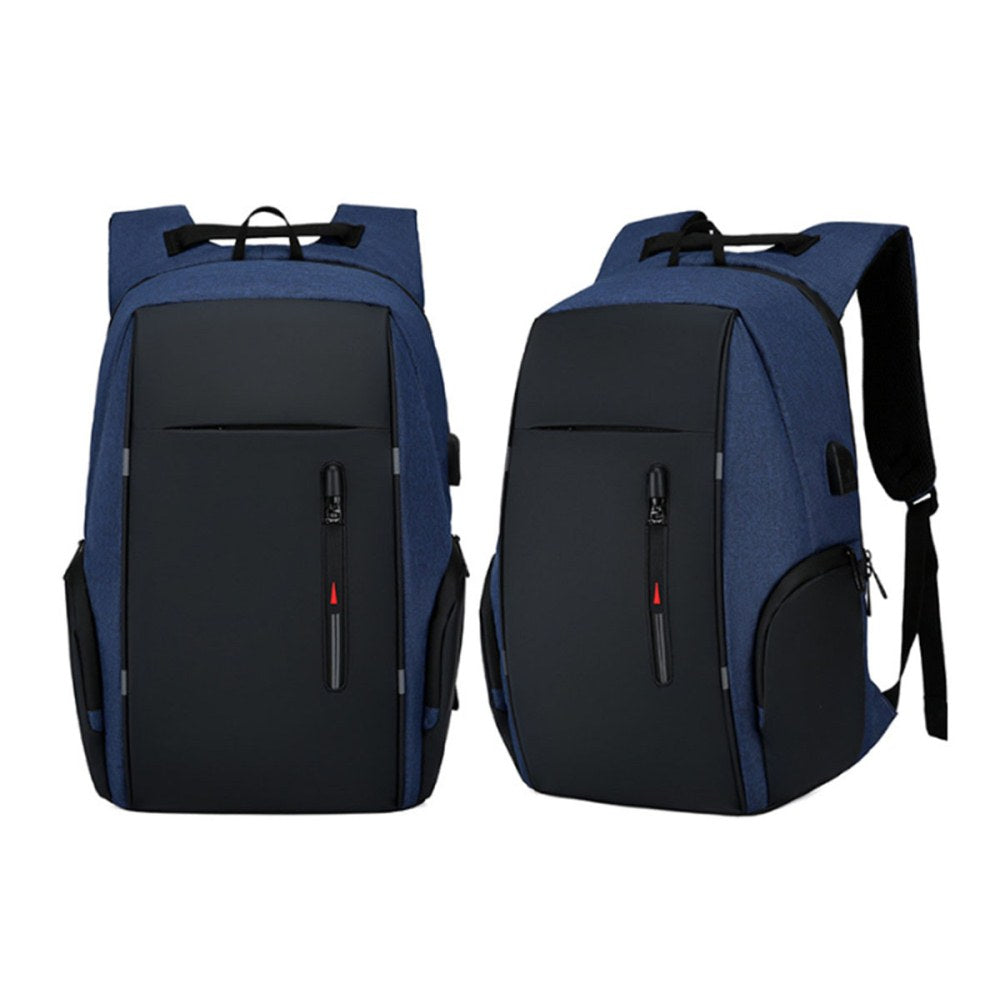 Reflective Laptop Backpack with USB Charging Port Anti-thief Travel Business Backpack