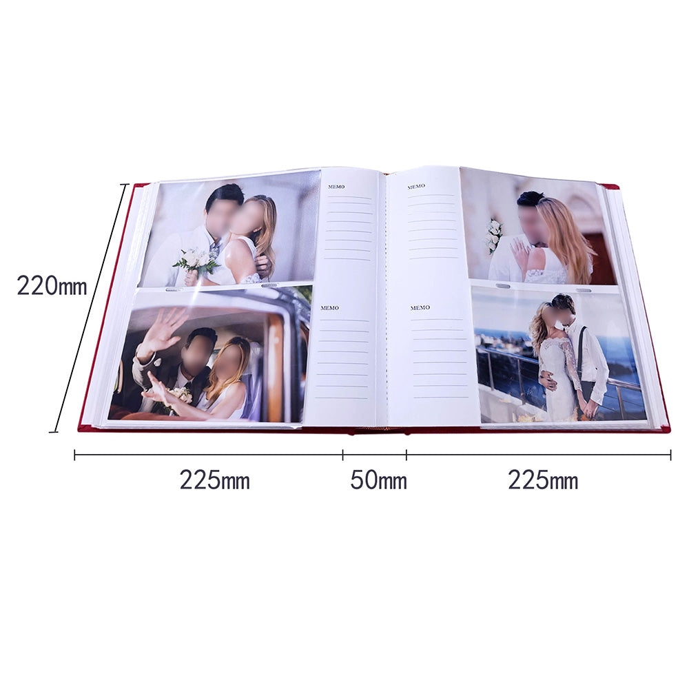 200 Photo Album with Memo Space Storage Book for Family Wedding