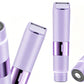 2-in-1 Women's Painless Electric Shaver with LED Light Guide Comb Rechargeable Hair Trimmer Wet & Dry Razor for Body