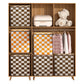 2Pcs Non-Woven Fabric Quilt Storage Bag Toy Storage and Sorting Bag-Orange and Brown Bear
