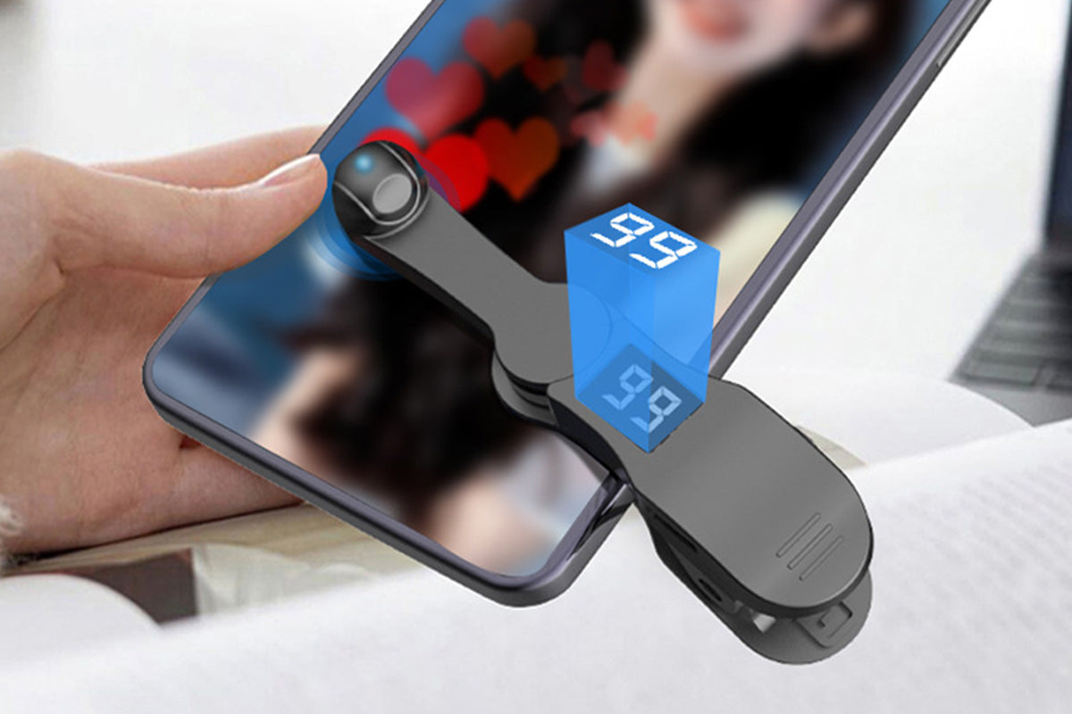 USB Auto Clicker Phone Screen Tapping Device with Adjustable Speed and Display