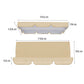 Waterproof Swing Canopy Replacement Swing Seat Sun Shade Cover with Seat Cover