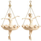Resin Ballerina Hanging Planter Pot Hanging Flower Basket Home Decoration