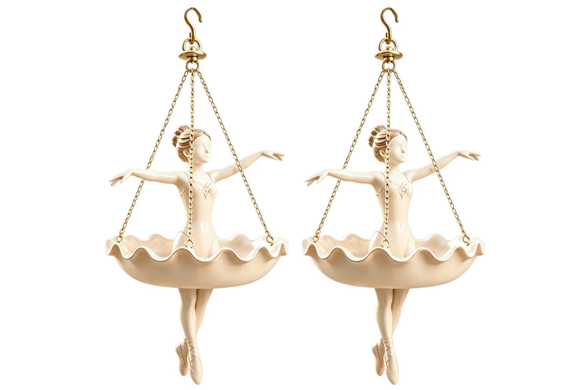 Resin Ballerina Hanging Planter Pot Hanging Flower Basket Home Decoration