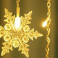 4m Curtain String Lights Waterproof Christmas Window Lights for Party Decorations