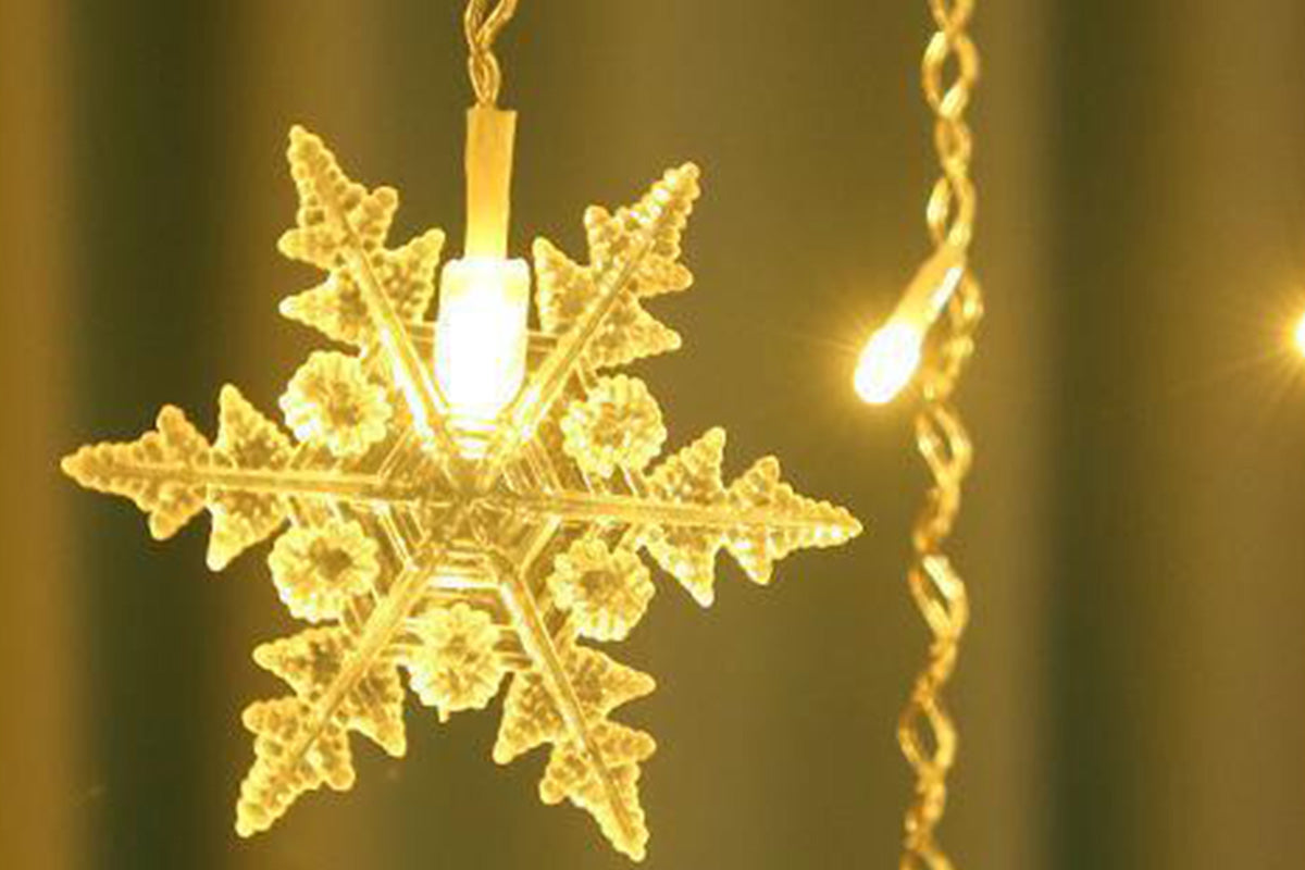 4m Curtain String Lights Waterproof Christmas Window Lights for Party Decorations