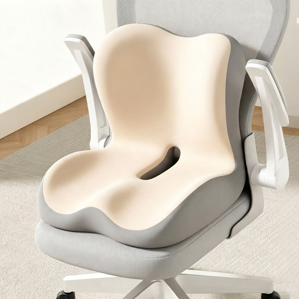 Ergonomic Anti Slip Seat Cushion for Supporting Back and Butt for Home Office Car