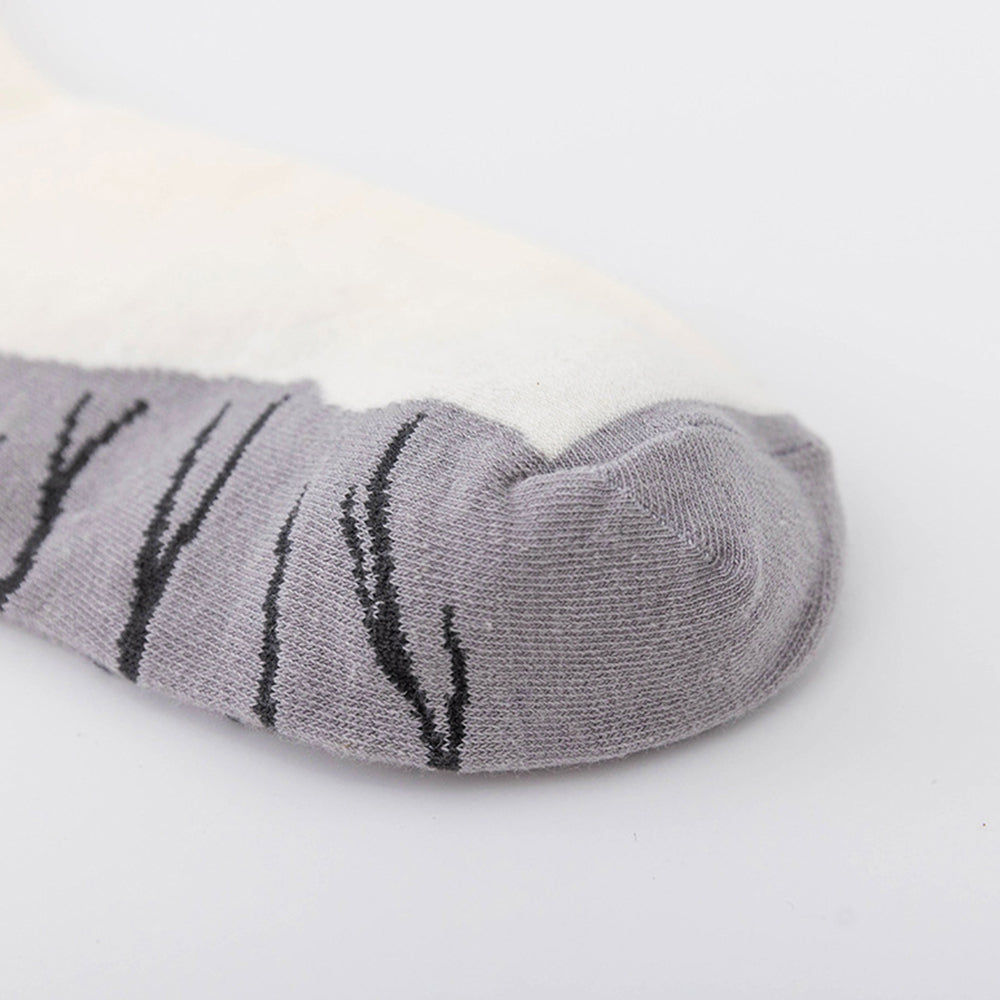 4 Pairs of Cotton Cat Patterns Socks