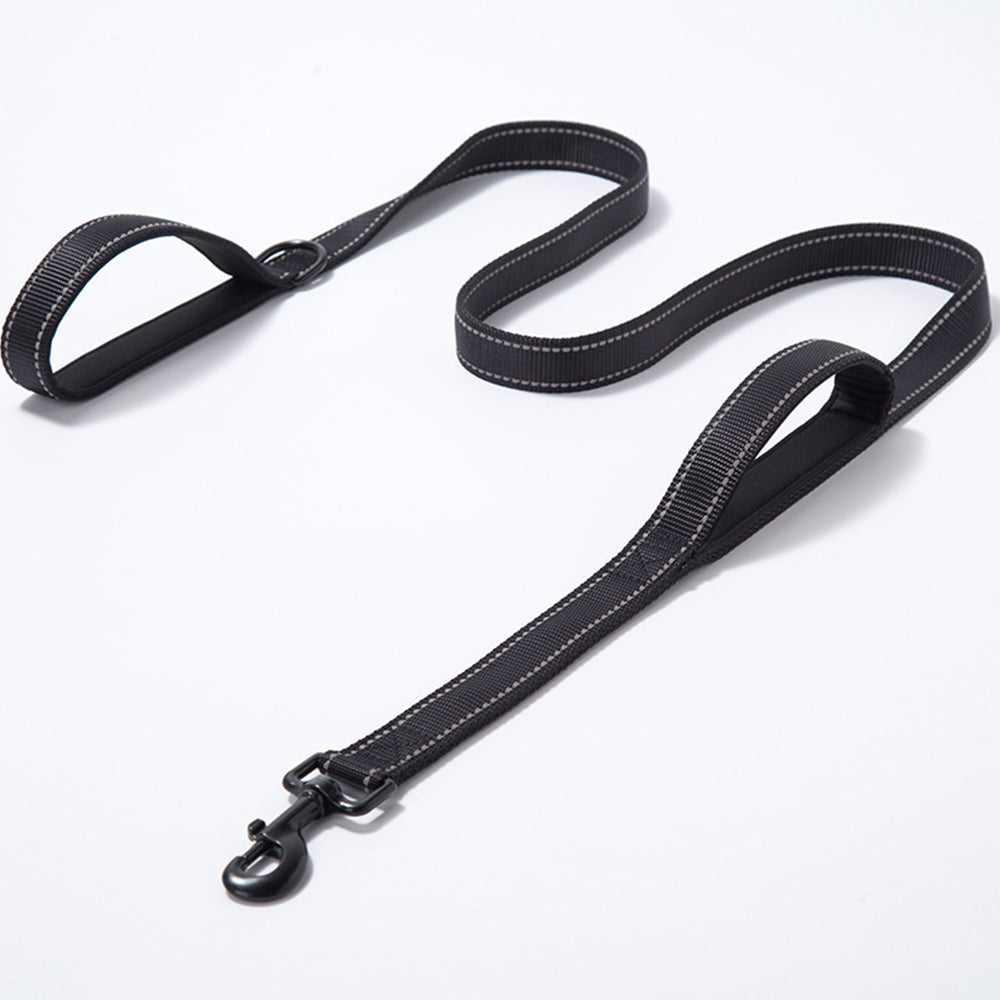 Reflective Dog Training Lesh with Double Handle Lead