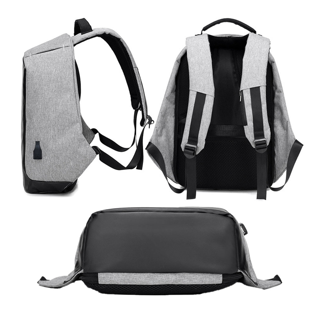 Anti-Theft Backpack School Travel Laptop Bag with USB Charging Port