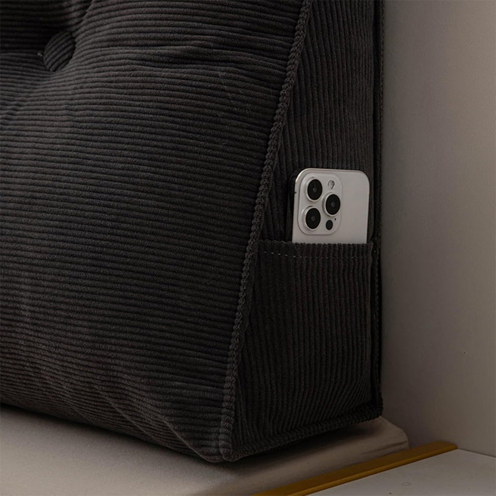 Headboard Pillow Triangle Backrest Wedge Cushion for Bed Sofa Dorm Room