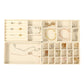 4pcs Stackable Jewelry Organizer Boxes Set for Earrings Rings Necklaces Bracelets
