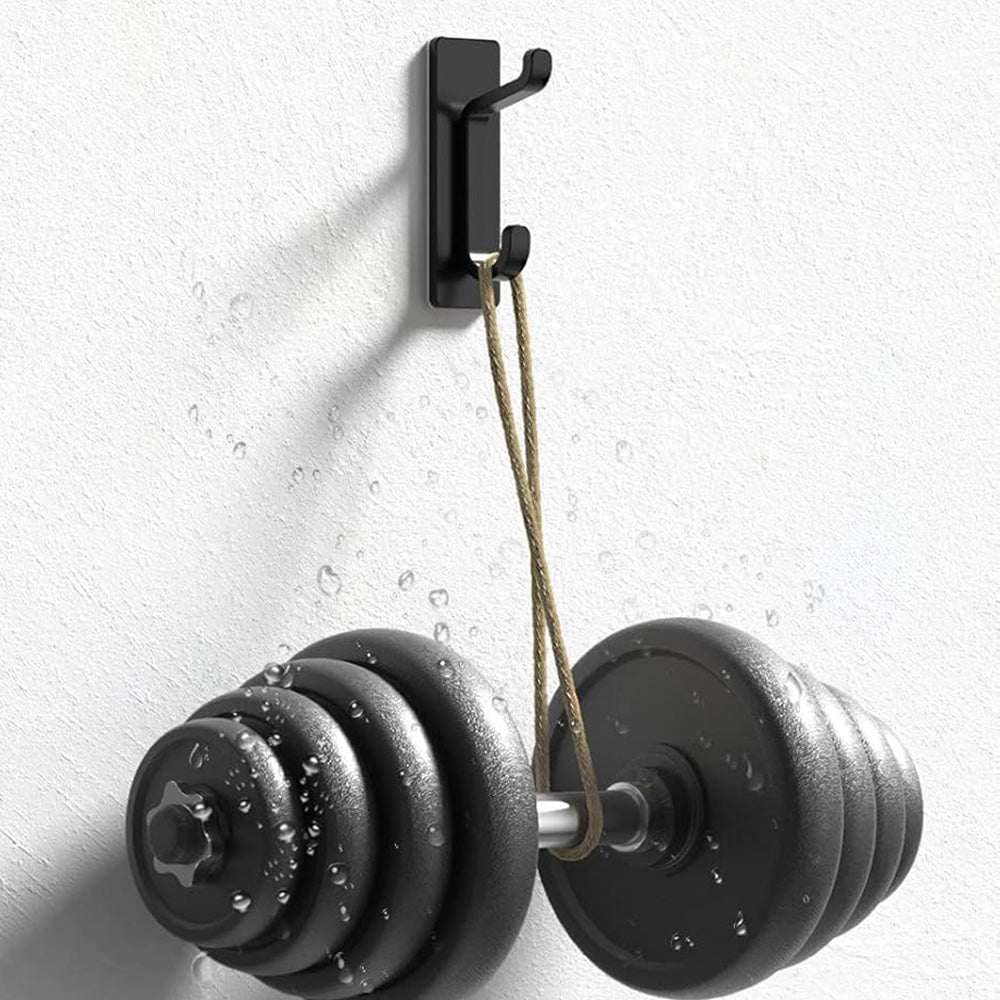 4 Pack Stainless Steel Double Adhesive Hooks with 3kg Capacity