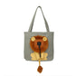 Pet Canvas Bag Lion-shaped Shoulder Bag Cat Dog Tote Bag Small Pet Carrier Bag
