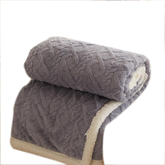 150X200cm Reversible Artificial Plush Blanket