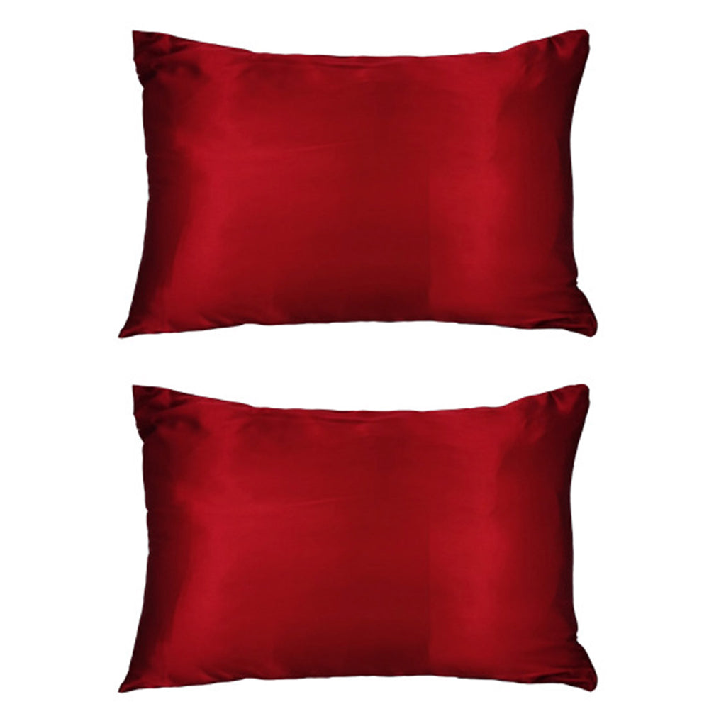 2Pcs Both Sides 16Mome Mulberry Silk Soft Pillowcases