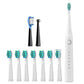 Electric Sonic Toothbrush Travel Rechargeable Ultrasonic Electric Toothbrush with 10 Brush Heads