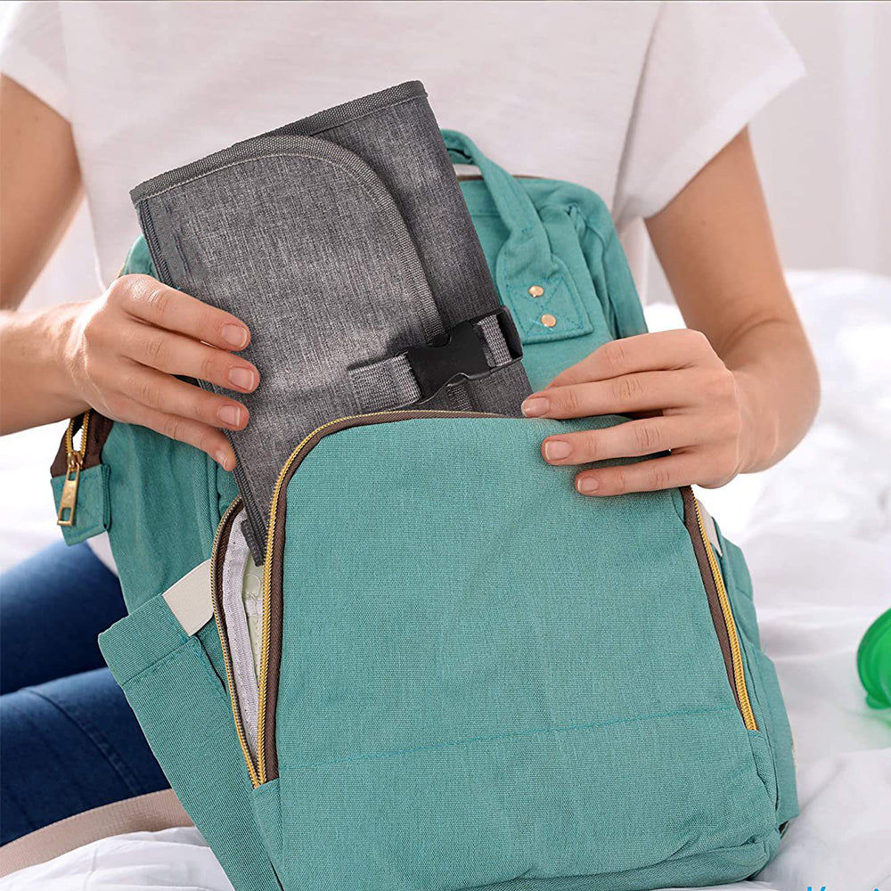 Kid Changing Pad with Smart Wipes Pocket Waterproof Travel Changing Kit