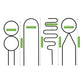 4Pcs Plant Trellis Metal Potted Houseplant Trellis Climbing Plants Support Stake