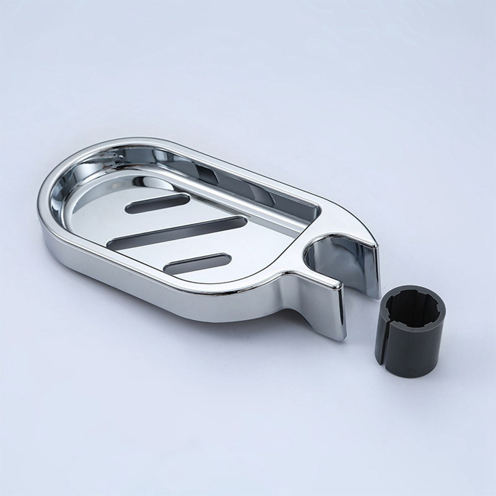 Adjustable Sliding Shower Rail Soap Dish Holder for 25cm Tubes