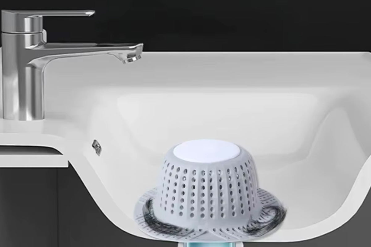 Bathtub Drain Hair Catcher Silicone Shower Hair Catcher for Pop Up and Regular Drains