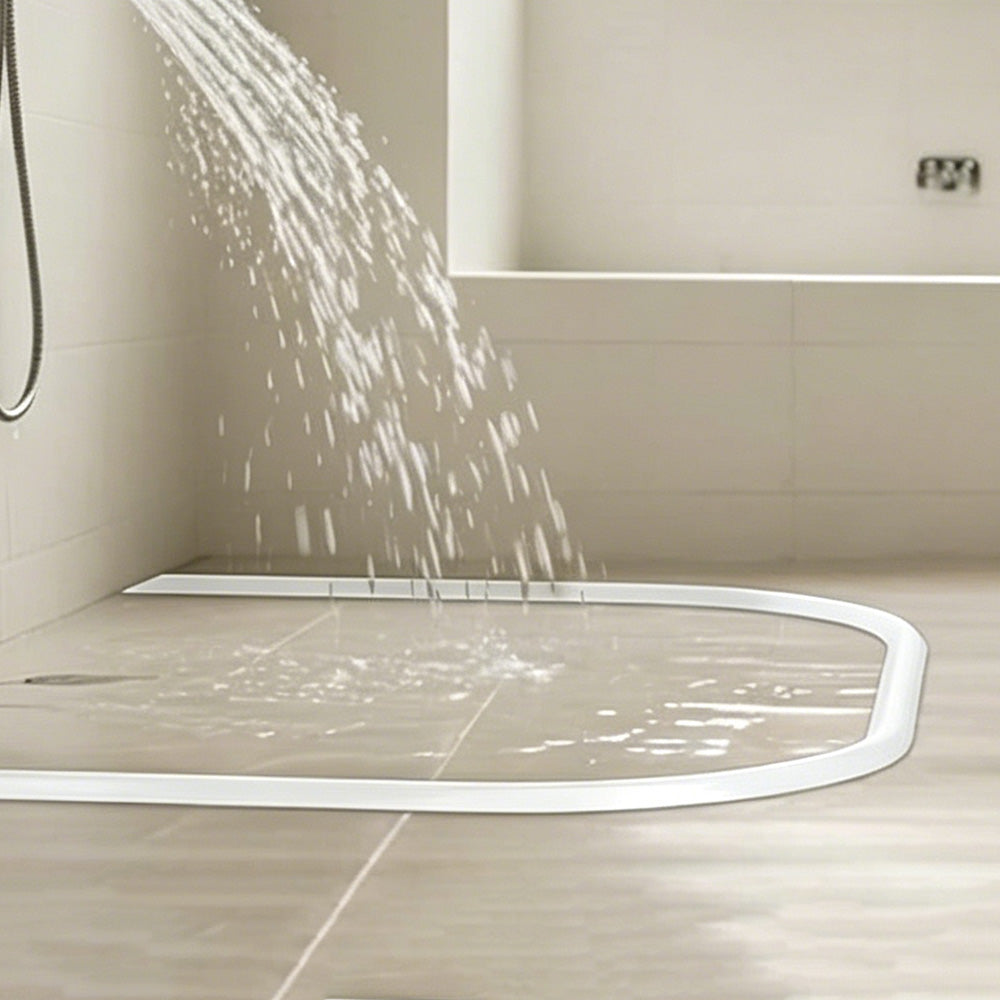 200cm Self Adhesive Shower Water Dam for Bathroom Floor Threshold Seal Strip
