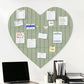 75x74cm Heart Shaped Felt Photo Message Display Board with Adhesive Dots