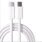 2Pcs 2M USB C to USB C Charger Cable Nylon Braided Fast USB C to C Charger Cable USB Charging Cable