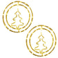 2Pcs Christmas LED Decoration Lights Battery Operated Double Ring LED String Christmas Decoration