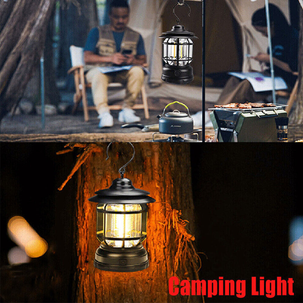 Rechargeable Retro Tent Camping Night Lamp