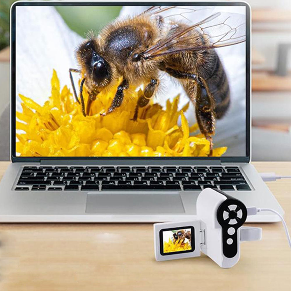 Mini Pocket Microscope Kit 1000X Digital Handheld Microscope with LED Light