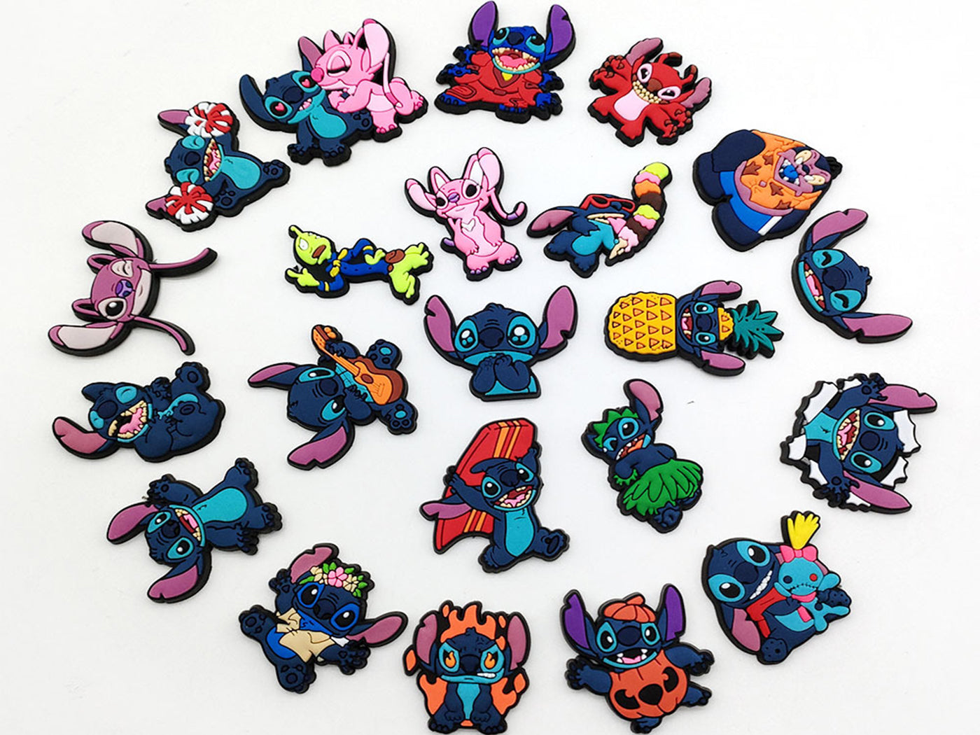 22Pcs Lilo & Stitch Shoe Charms Buckle