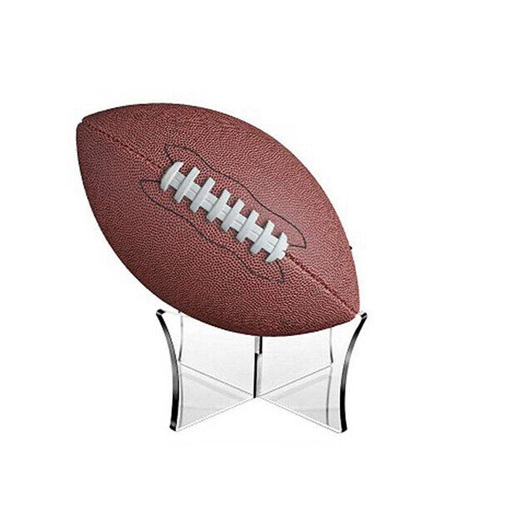 3Pcs Clear Acrylic Ball Stand for Display Rugby Basketball Football