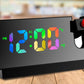 LED Digital Smart Alarm Clock with Projection Temperature Time LCD Display