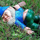 Funny Drunk Garden Gnome Patio Ornament Rude Passed Out Statue for Yard Decor
