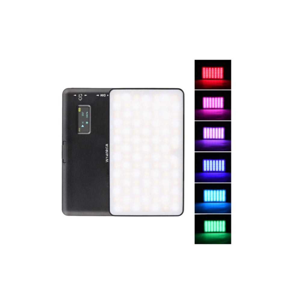 RGB Dimmable Video Light Adjustable Fill Light for Vlog and Live Streaming