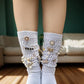 55Pcs Charms for Socks Pin Brooch Gold Bling Sock Jewelry Charms for Women