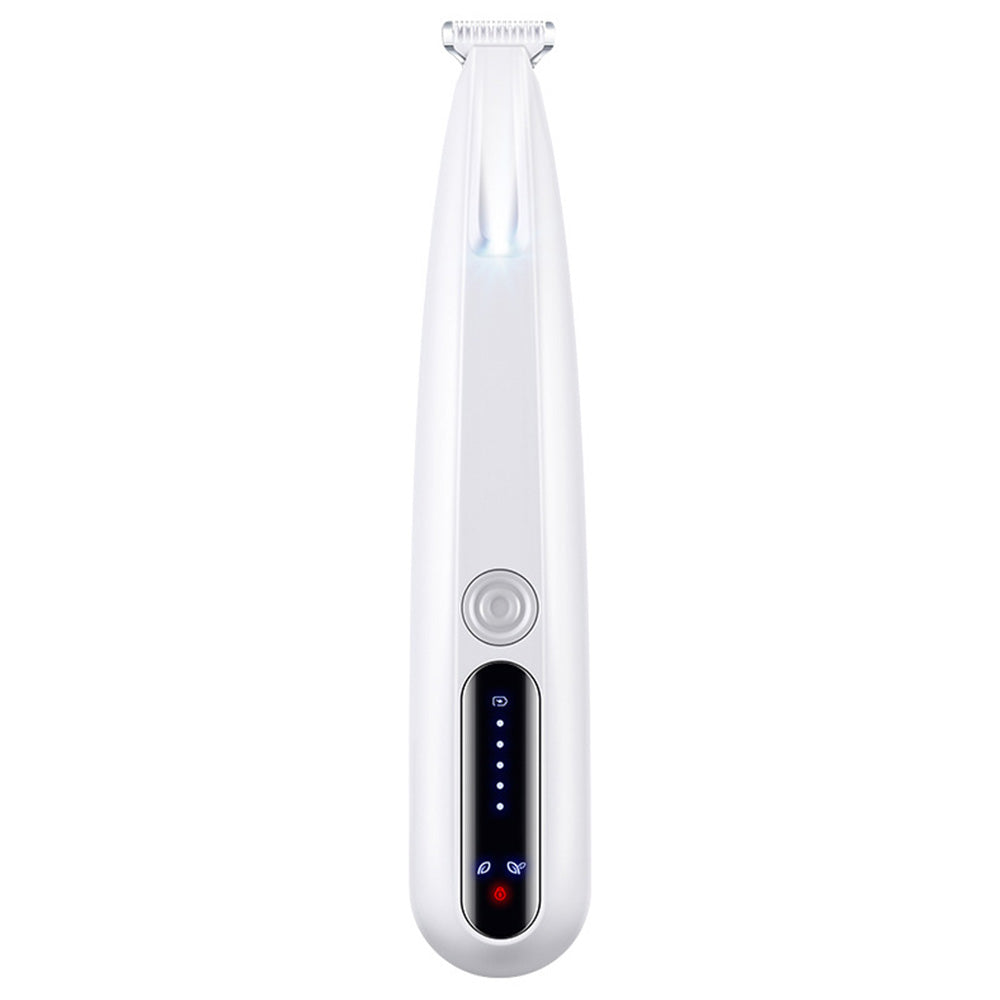 Electric Dog Paw Trimmer with LED Light Rechargeable Pet Clipper