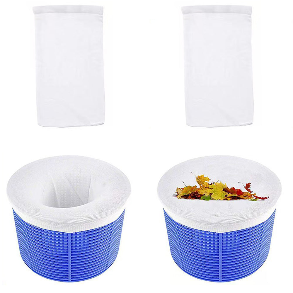 2X 30 Pack 22cm Stretch Fine Mesh Pool Skimmer Filter Socks Reusable