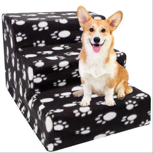 3 Steps Ramp Stairs for Bed Couch Small Dog Ramp Access