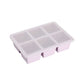 6-Grid Silicone Ice Cube Tray Large Square Ice Cube Mold