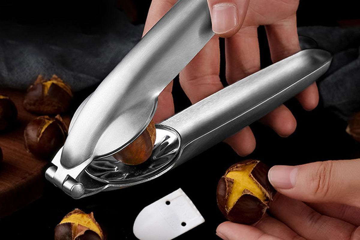 Chestnut Pliers 304 Stainless Steel with Nut Opener Claw